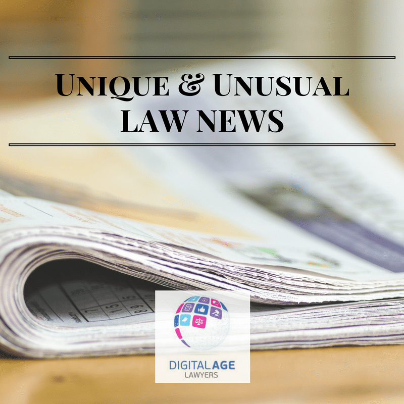 Unique and Unusual Law News 14th April